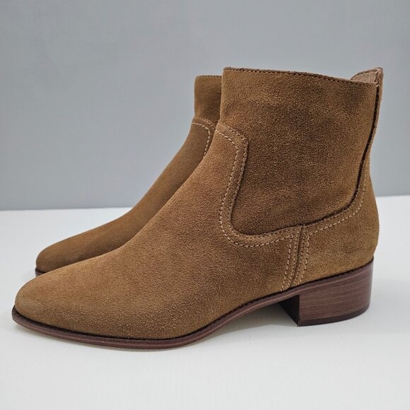 NEW Cole Haan Naia Ankle Boot Womens 8 Golden Toffee Suede Western Cowgirl Fall - Picture 14 of 14